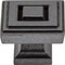 Jeffrey Alexander 1-1/4" Overall Length Gun Metal Square Delmar Cabinet Knob 585L-DACM - alternate 3